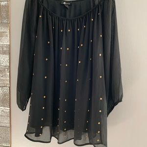 AB Studio Sheer with lining Black Top